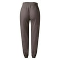 thumbnail image 6 of Cargo Pants Women Elastic Waist Solid Comfy Cotton Pockets Trousers For Female, 6 of 6