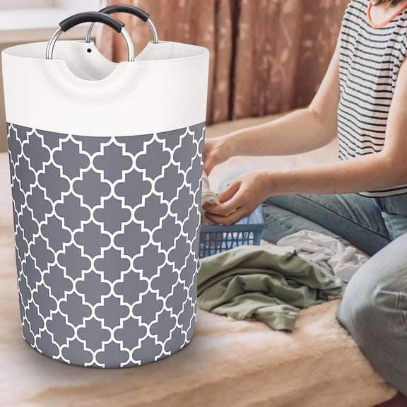 AZXY Laundry Basket Collapsible,Fabric Laundry Hamper,Large Dirty Clothes Hamper with Handles,Foldable Laundry Basket Storage for Bathroom,Clothes Hampers Clearance