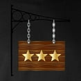 thumbnail image 3 of CafePress - 3 Star Hanging Sign Long Sleeve T Shirt - Long Sleeve Dark T-Shirt, 3 of 4
