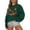 A-Dark Green185, variant on Bibifish Womens Halloween Pumpkin Face Graphic Sweatshirts Crew Neck Long Sleeve Oversized Soft Autumn Daily Tops