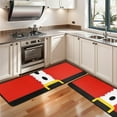 thumbnail image 3 of Kitchen Rugs Sets Of 2,Red Christmas Santa Costume Pattern Anti Fatigue Kitchen Mat Rugs Non Slip Washable,Decorative Kitchen Floor Mats for Kitchen,Sink,Laundry,17"x47"+17"x47", 3 of 5