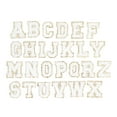 thumbnail image 1 of 26 parches de letras de la A a la Z, blancos, personalizados, decorativos, reparadores, bordados, para coser., 1 of 14
