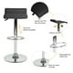 thumbnail image 5 of Set de 2 Sillas de Bar Negro HOMEMAKE FURNITURE Altura Ajustable Giratorio 360 Moderno, 5 of 6