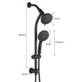 thumbnail image 7 of PROOX Drill-Free Rain Shower Handheld Showerhead Combo with Stainless Steel Slide Bar, 7 of 7