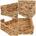 thumbnail image 3 of Canasta de almacenamiento para el hogar natural Tapa tejida Sirviendo Cesta Cesta decorativa de canasta de tejido, 3 of 5