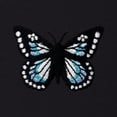 thumbnail image 2 of Dalix Butterfly Cropped Tee Lightweight High Waisted Short Sleeve Summer Shirt Womens in Black S Small, 2 of 5