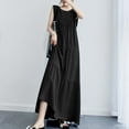 thumbnail image 3 of ZANZEA Women Sleeveless Baggy Ruffled Tank Dress Sundress Maxi Dresses, 3 of 4
