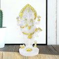 TUMALL Hindu GOD Statue GOD India White Figurine Buddha ResinGolden