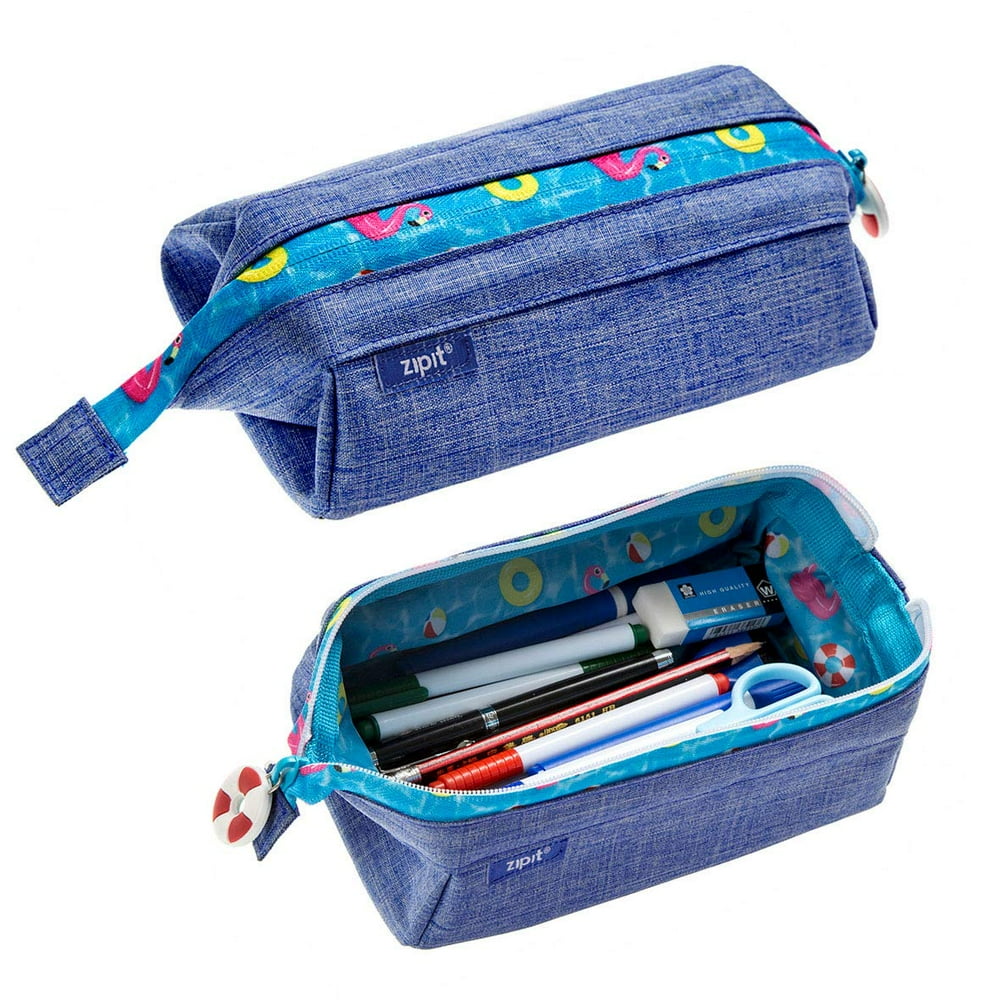 ZIPIT Lenny Pencil Case, Jeans - Walmart.com - Walmart.com