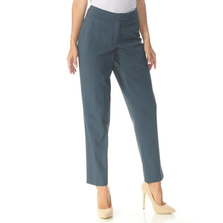 ANNE KLEIN Womens Navy Straight leg Wear To Work Pants Size: 4
