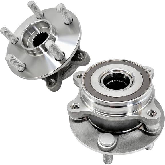 2Pcs 513287 Front Wheel Bearing Hub Assembly 5-Lug w/ABS Compatible with Toyota Prius (2010-2015), Prius Plug-in (2012-2015), Lexus CT200h (2011-2017)