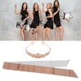 thumbnail image 4 of Corona De Banda De Novia Para Fiesta, Kit De Corona De Banda De Novia De Poliéster De Metal Diseño Regulable Diamantes De Imitación Brillantes Atractivo Decorativo Para Fiestas ANGGREK Otros, 4 of 8