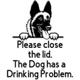 thumbnail image 5 of 3Pack Dog Toilet Stickers, Please Close The Lid Toilet Sign Dog Drinking Problem, The Dog Has A Drinking Problem Toilet Sticker, Please Close Lid Sticker, Toilet Seat Sticker Decals, 5 of 8