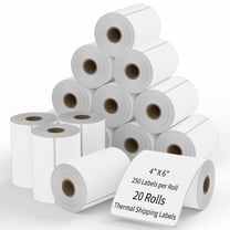 20 Rolls label 4x6 Direct Thermal Shipping 5000 labels Zebra Eltron ZP450 2844
