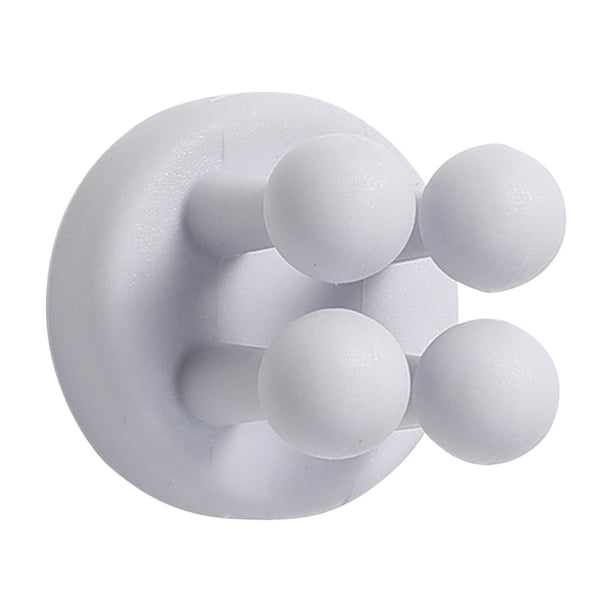 Xihbxyly Gancho Autoadhesivo Multifuncional para Pared, Sin Taladros, Adhesivo Fuerte para Baño, Cocina, Oficina, Maquinilla de Afeitar, Cepillo de Dientes y Organizador de Cables. Fácil Instalación.