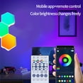 thumbnail image 6 of Bdday Led Hexagon Lights - Dream Color Hexagon Led Light with Remote - Music Sync Color Changing Hexagon Wall Lights - Rgb Hexagon Lights for Bedroom, Gaming Room - Cool Hexagon Wall Panels, 6 of 8