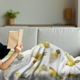 thumbnail image 3 of Birds Soft Flannel Fleece Throw Blanket, Composition of Flying Rosy Peach Faced Love Birds Wild Life Colored Feathers Wings, Cozy Plush for Indoor and Outdoor Use, 50" x 70", Multicolor, by Ambesonne, 3 of 5