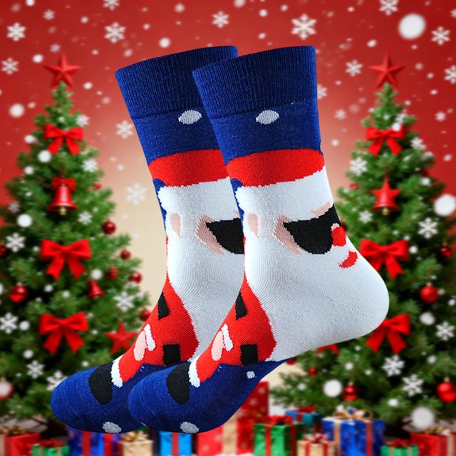 Calcetines gruesos y cálidos para mujer, calcetines casuales navideños, calcetines para mujer