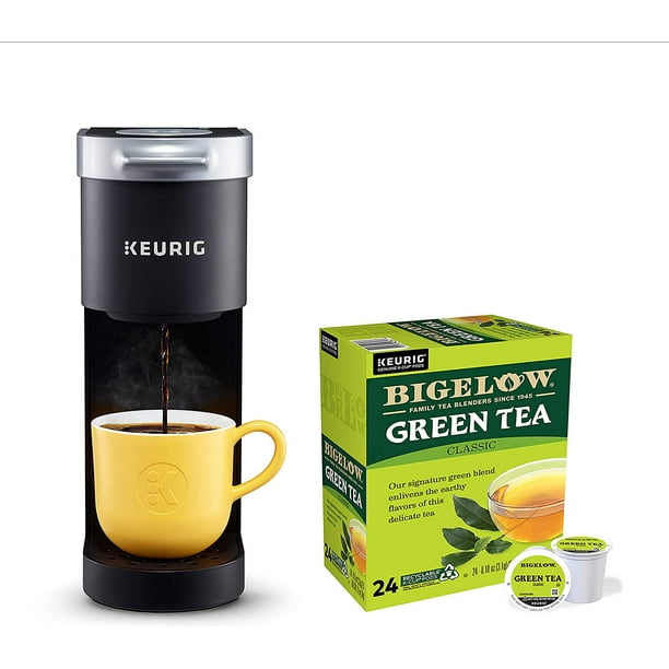 Keurig KMini Single Serve Coffee Maker with Bigelow Green Tea KCup