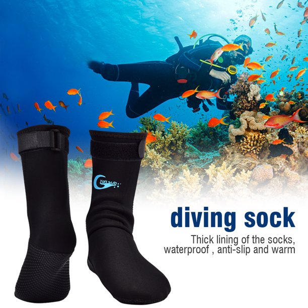 Calcetines De Buceo, Calcetines De Esnórquel, Calcetines De Surf Yon Sub, 1 Par, Calcetines Antideslizantes Cálidos Para Buceo, Esnórquel, Surf, Calcetines De Natación, ANGGREK Snorkeling Socks