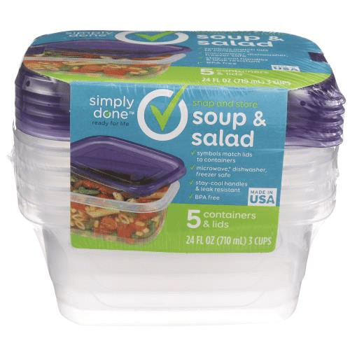 Simply Done - Simply Done, Snap And Store Soup & Salad Containers