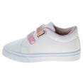thumbnail image 3 of Laura Ashley Hook And Loop Casual Sneakers. (Toddler Little Kids)White Pink, Size: 12, 3 of 6