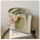 thumbnail image 1 of Nuevo bolso de paja, sencillo y elegante, tipo pañuelo de seda, bolso de hombro para mujer, bolso de playa de verano de gran capacidad., 1 of 5