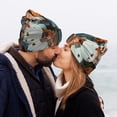 thumbnail image 5 of Lsque Butterfly and Bloom Beauty Pattern Knitted Beanie, Unisex Winter Hat, Knit Hat Winter Beanies Thick Fisherman Beanies Cuffed Plain Skull Caps, 5 of 6