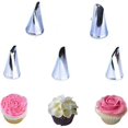 thumbnail image 1 of 5 pcs Russian Piping Tips Stainless Steel Piping Tips Icing Nozzles Cake Decorating Icing Nozzles Cake Decorating Set For DIY Pastry Tools (5 pcs Flow, 1 of 4