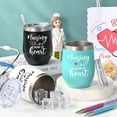 thumbnail image 3 of Gingprous Nurse Gifts, Nurse Week Gifts, Nursing is a Work of Heart 6 Pack 12 oz Insulated Wine Tumbler, Nurse Gifts Bulk with Key Chain Paper Bags, Appreciation Graduation Retirement Gifts for RN Nur, 3 of 7