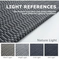 thumbnail image 3 of AIR-Washable Runner Rug 3x10 ft Hallway Kitchen Runner Rugs with Rubber Backing Bobo Non Slip Entryway Runner Indoor, Long Carpet Runners for Hall Kitchen Entryway, Grey/Charcoal Grey, 3 of 4