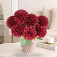 thumbnail image 3 of Artificial 7-Head Chrysanthemum Flower Bouquet for Wedding, Event & Banquet Decor | Realistic Silk Flowers, Elegant Table Centerpieces & Background Decorations, 3 of 5
