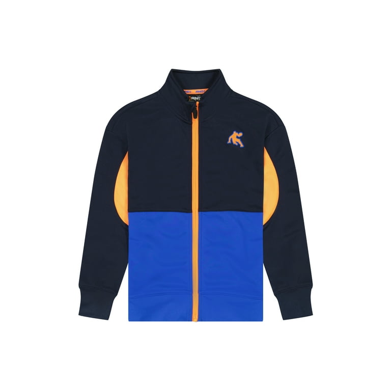 AND1 Boys Athletic Full Zip Jacket Size 4-18 Fleece Sports