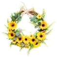 thumbnail image 1 of 1 guirnalda colgante de girasol artificial para puerta, ideal para fiestas., 1 of 7