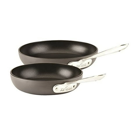 All Clad Oven Safe Fry Pan - All-Clad 2 - Piece E785S264 HA1 Hard Anodized Nonstick Dishwasher Safe PFOA Free 8-Inch and 10-Inch Fry Pan Cookware Set