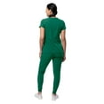 thumbnail image 2 of Adar Pro Movement Booster Scrub Set For Women - Sweetheart V-Neck Scrub Top & Yoga Jogger Scrub Pants - P9400 - Hunter Green - XXS, 2 of 7
