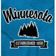 thumbnail image 2 of Minnesota Cute Pine Tree Souvenir Men's Graphic T Shirt Tees Brisco Brands S, 2 of 6
