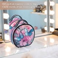 thumbnail image 7 of BZSMCE Makeup Bag Large Travel Cosmetic Bag with Adjustable Dividers Fashion Blue Flutter Serenade Printed, 7 of 7