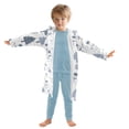 thumbnail image 7 of FORMRS Niños Bathrobe Unisex Hooded Robe Soft Plush Pajamas Sleepwear, Size 4-6T, Cute Snowmen, 7 of 7