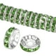 thumbnail image 1 of Paquete de 200 Cuentas Espaciadoras Rondelle, 0.4 Pulgadas/10mm Cuentas Sueltas de Cristal Checo Rhinestone [Verde Claro], 1 of 6