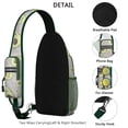 thumbnail image 3 of Crossbody Sling Backpack for Women Men Avocados Face Avocado Plant Shoulder Sling Crossbody Casual Chest Bag for Travel Sports Running Hiking, 3 of 6
