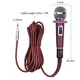 thumbnail image 7 of Dynamic Cardioid Condenser Handheld Microphone with 15ft Cable - Wired Mic with 6.35mm Plug for Live Stage Performances, Karaoke, and Music Singing, 7 of 7