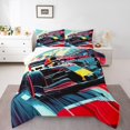thumbnail image 2 of Erosebridal Cartoon Car Bedding Toddler Comforter Set, Karting Down Comforter, Racing Sports Decor, Lightweight, 2 of 8