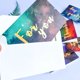 thumbnail image 3 of Papel de sobre colorido con estampado, tarjeta de felicitación hecha a mano, regalos, papelería para niña, 100 piezas, 3 of 4