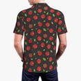 thumbnail image 5 of Xecao Tomatoes1 for Mens' Casual Short Sleeve Button-Down Polo Shirts for a Classic Golf Look, 5 of 9