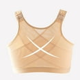thumbnail image 6 of Bra For Seniors Front Closure Sora Bra For Older Women Front Closure Embraced Bra Bra 3Pc (Black&Beige&White) Female Soft Intimate Bra, 6 of 8