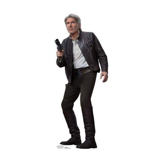 72 x 29 in. Han Solo - Star Wars VII The Force Awakens Cardboard Standup