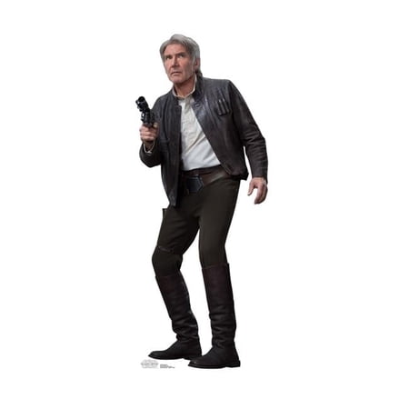 72 x 29 in. Han Solo – Star Wars VII The Force Awakens Cardboard Standup