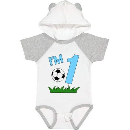 

Inktastic Im One! First Birthday Soccer Gift Baby Boy or Baby Girl Bodysuit