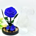 thumbnail image 6 of Margarine Rose and Preserved Rose in Glass Dome, Made from Artificial Preserved Flowers, Roses Never Withered Gift for Her, Valentine's, Mother's Day, Birthday (with Gift Box), 6 of 7